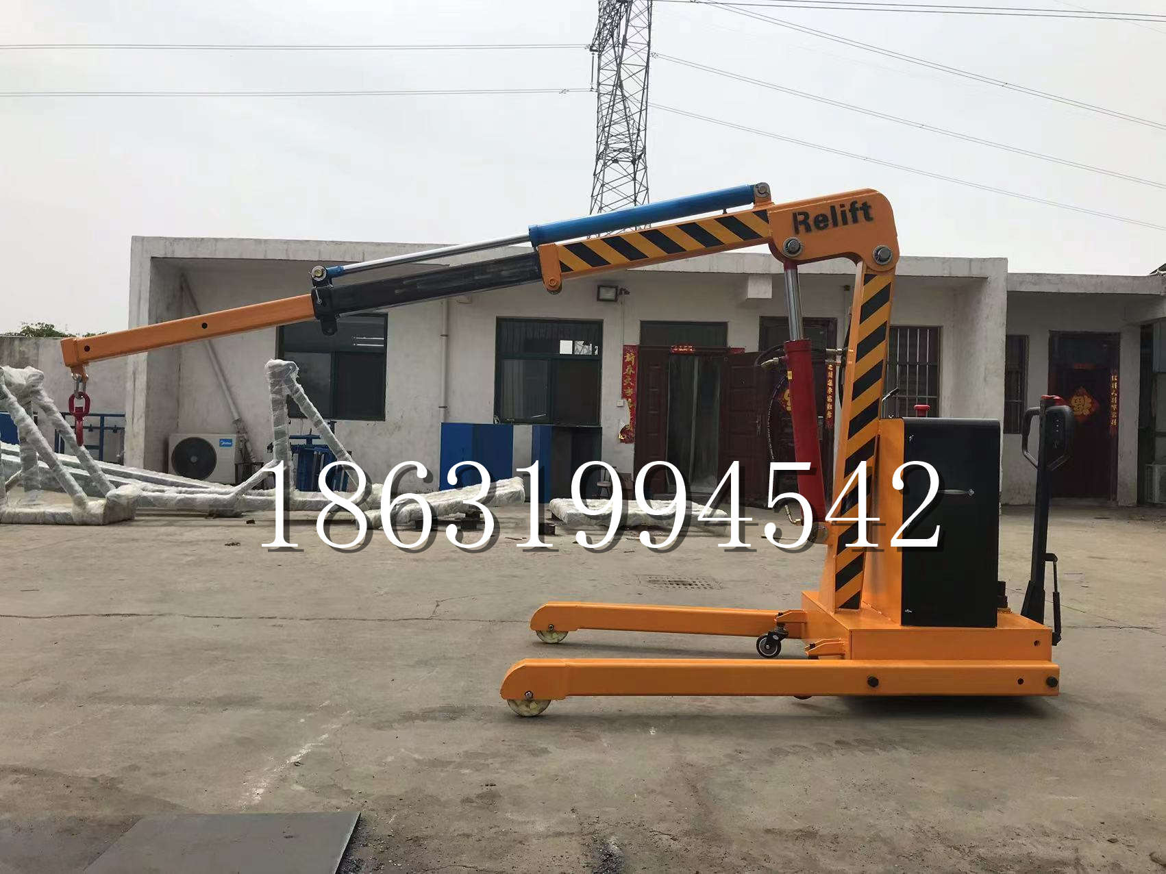 兴城市久征定做3吨三轮随车吊 农用园林绿化移树吊 平板工程用小吊机